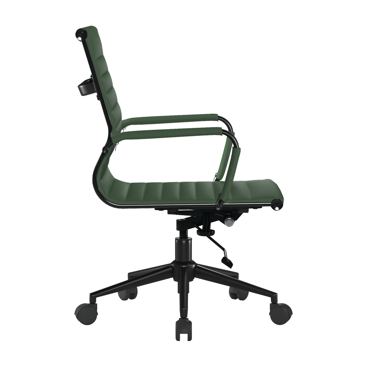 Hallmark Manager Chair with Black Frame in Forest Green