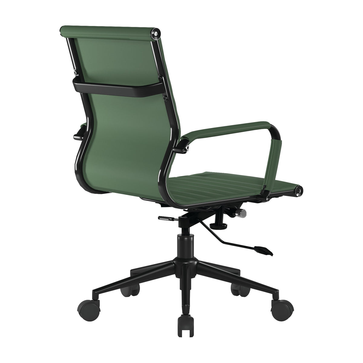 Hallmark Manager Chair with Black Frame in Forest Green