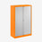 Bisley Essentials Tambour Unit Steel Storage Bisley Shop Orange Light Grey 