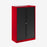 Bisley Essentials Tambour Unit Steel Storage Bisley Shop Red Black 