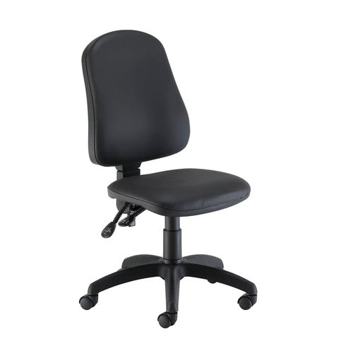 Calypso II High Back Office Chair Chairs TC Group Black - Faux Leather No