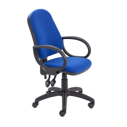 Calypso II High Back Office Chair Chairs TC Group Royal Blue Fixed