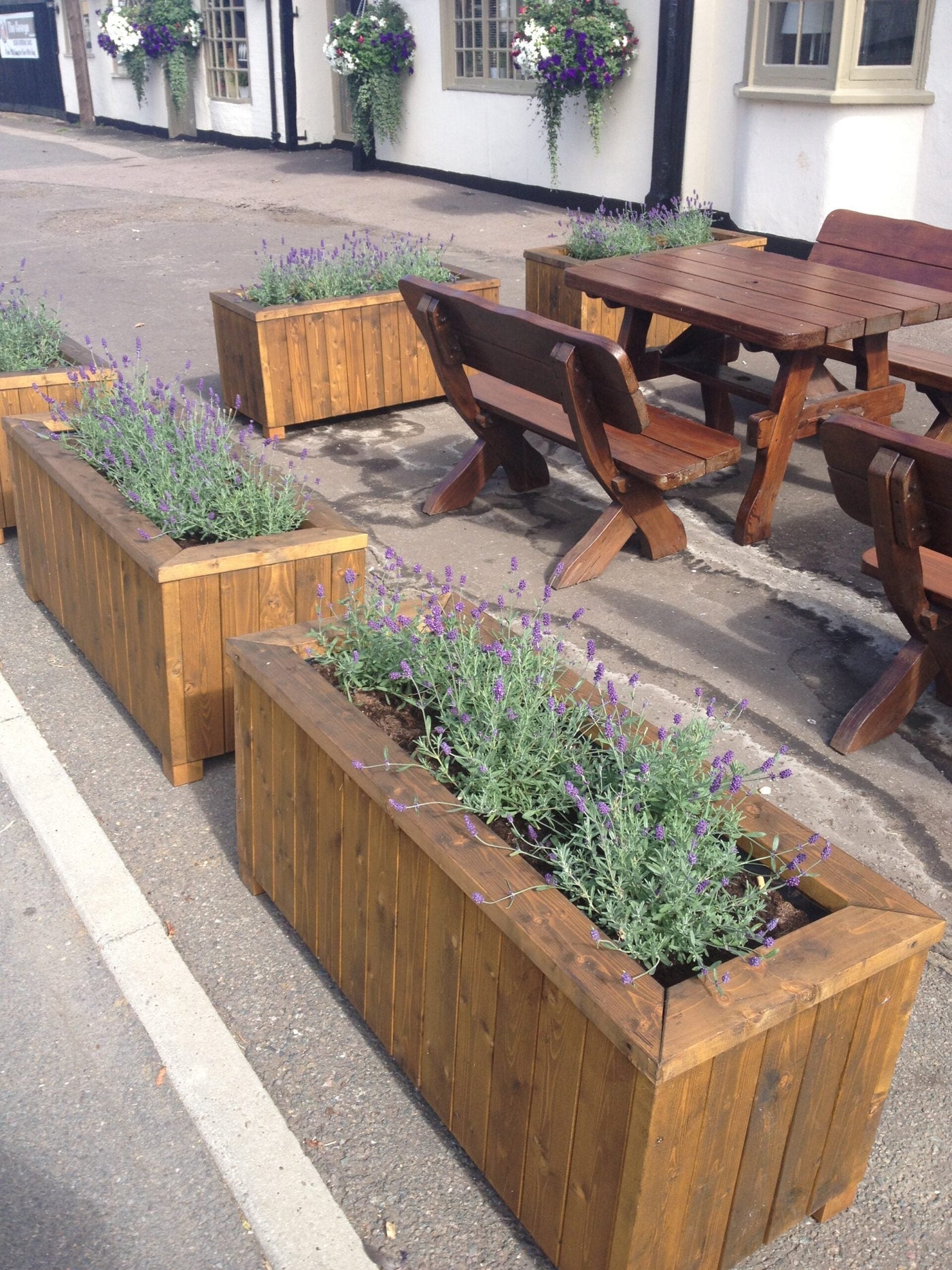 Cascade Garden Planter Picnic Tables Etimber