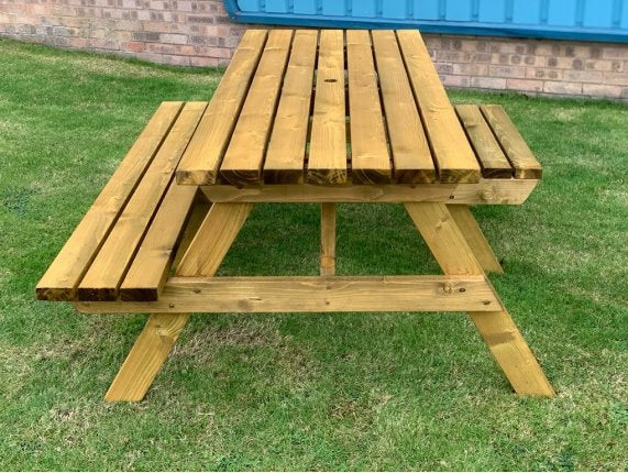 Cascade Rectangular Picnic Table With Wheelchair Access Picnic Tables Etimber