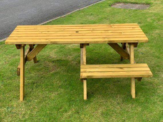 Cascade Rectangular Picnic Table With Wheelchair Access Picnic Tables Etimber