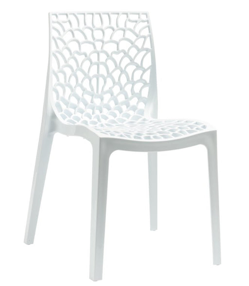 Galaxy Side Chair Café Furniture zaptrading White 