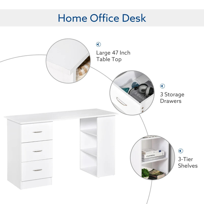 HOMCOM Study Workstation Desking AOSOM