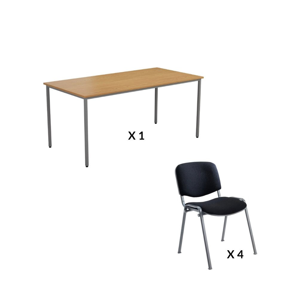 Meeting Table & 4 Chair Bundle Tables TC GROUP