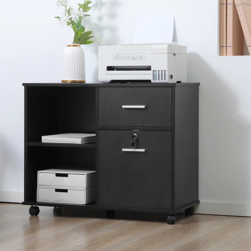 Vinsetto Filing Cabinet with Wheels (Draft) FILING AOSOM