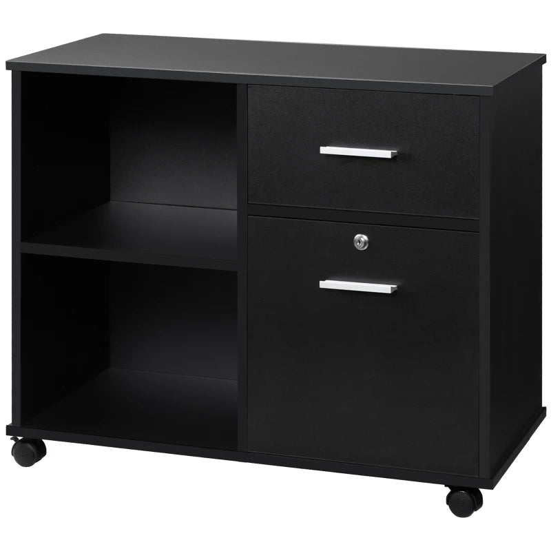 Vinsetto Filing Cabinet with Wheels (Draft) FILING AOSOM