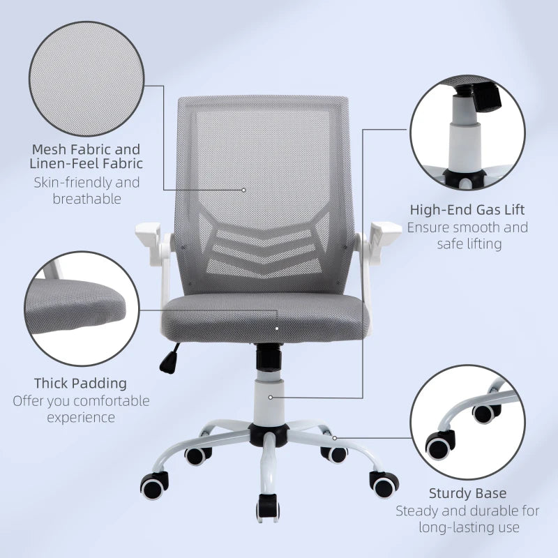 Vinsetto Mesh Office Chair (Draft) Mesh Office Chairs AOSOM