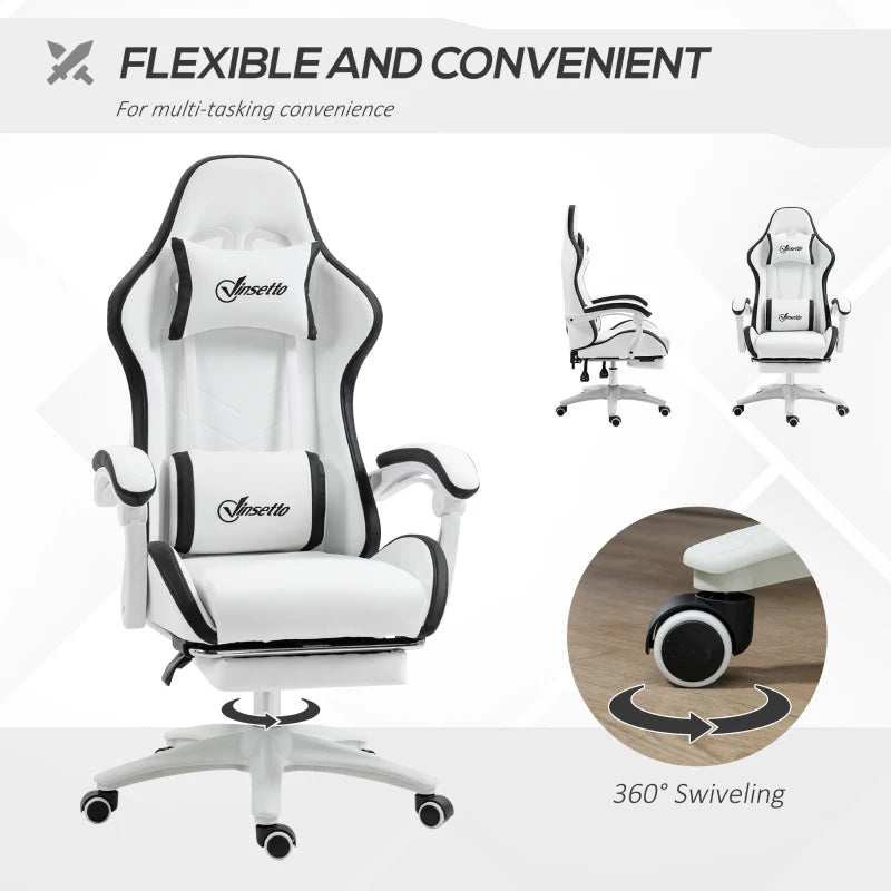 White Vinsetto Gaming Chair EXECUTIVE AOSOM