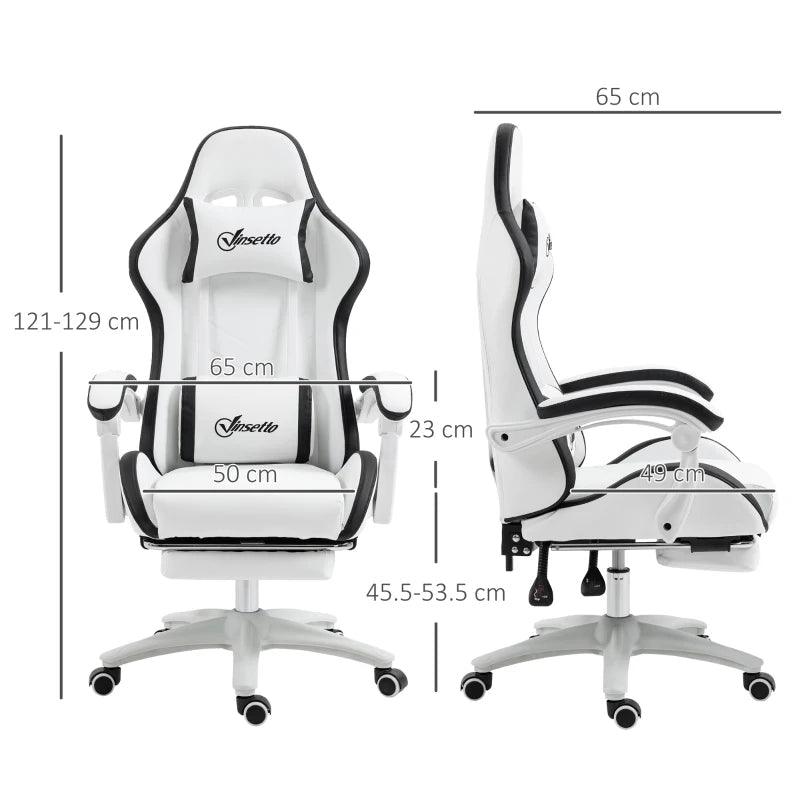 White Vinsetto Gaming Chair EXECUTIVE AOSOM