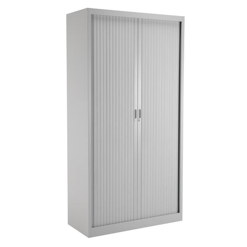 Workwise Steel Open Tambour 1950mm High Storage TC Group Grey