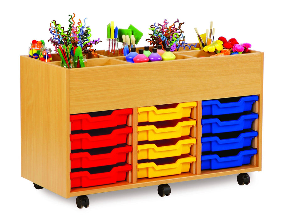 6 bay art kinderbox unit with trays Book Storage Monach 