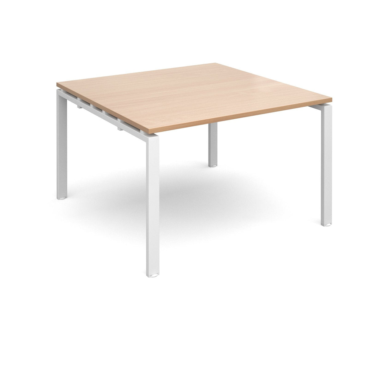 Adapt II Square Boardroom Table 1200mm x 1200mm BOARDROOM TABLES Dams Beech Silver