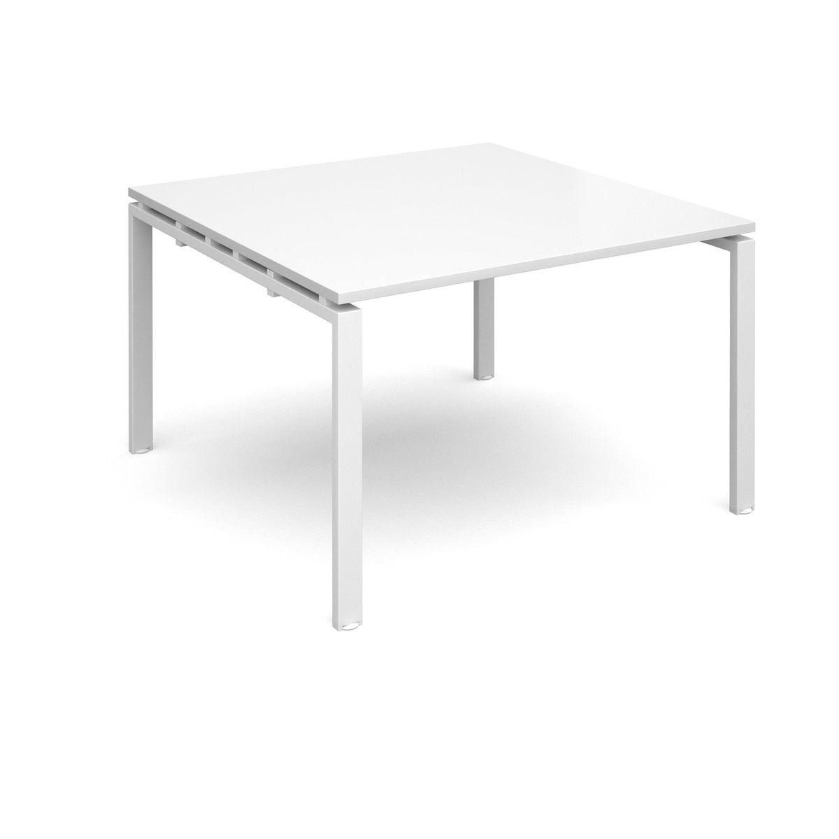 Adapt II Square Boardroom Table 1200mm x 1200mm BOARDROOM TABLES Dams White Silver