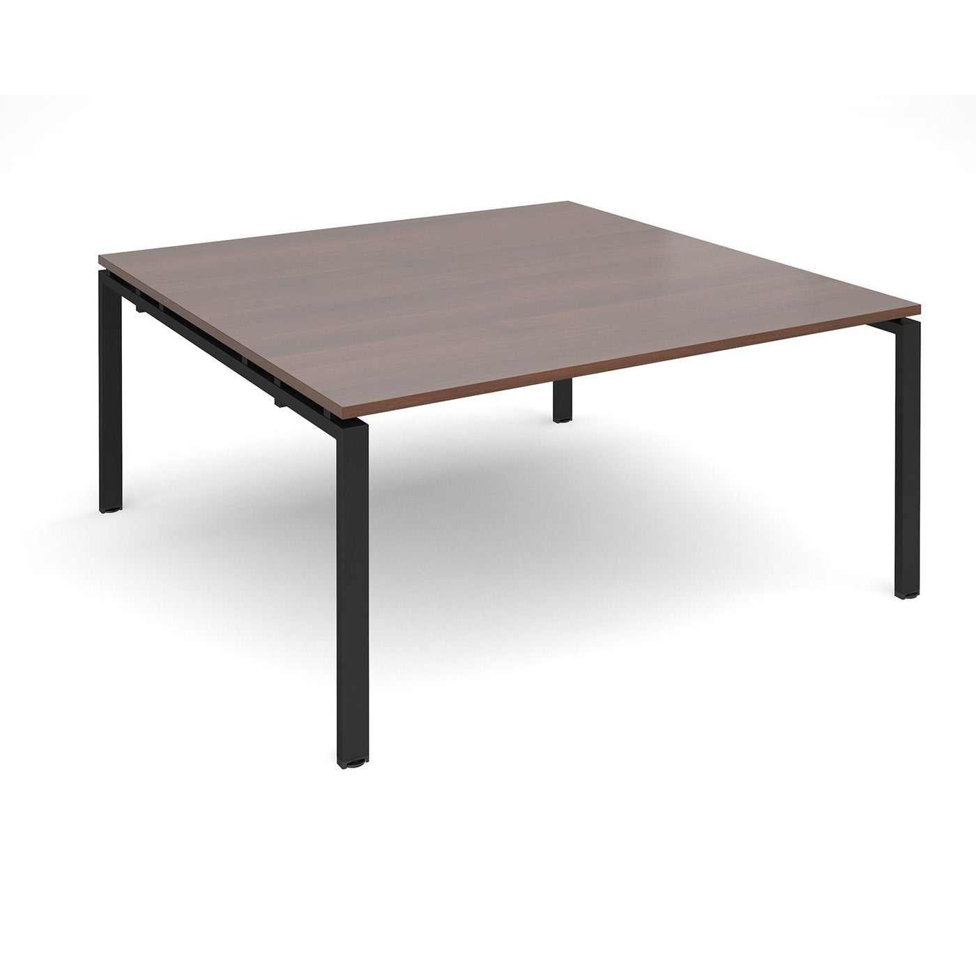 Adapt II Square Boardroom Table 1600mm x 1600mm BOARDROOM TABLES Dams Walnut Black