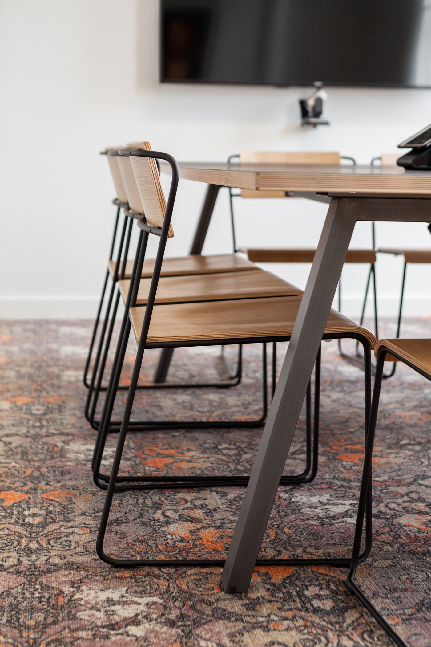 Albion A Frame Meeting Tables - Raw Finish Frame BENCH DESKS Workstories