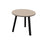 Arches Circular Meeting Table with Metal Legs Desking Buronomic Black Clay 800mm