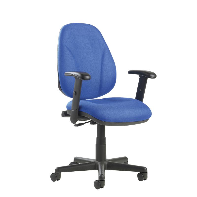 Bilbao fabric operators chair with lumbar support and adjustable arms Seating Dams