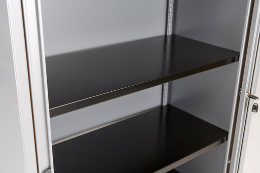 Bisley Essentials Basic Shelf With Under Shelf A4 Filing - Black Storage TC Group 