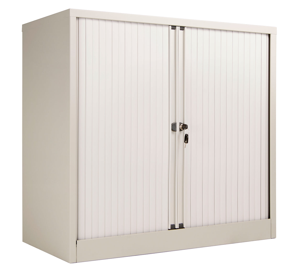 Bisley Essentials Steel Side Open 1015 Tambour Storage TC Group Goose Grey