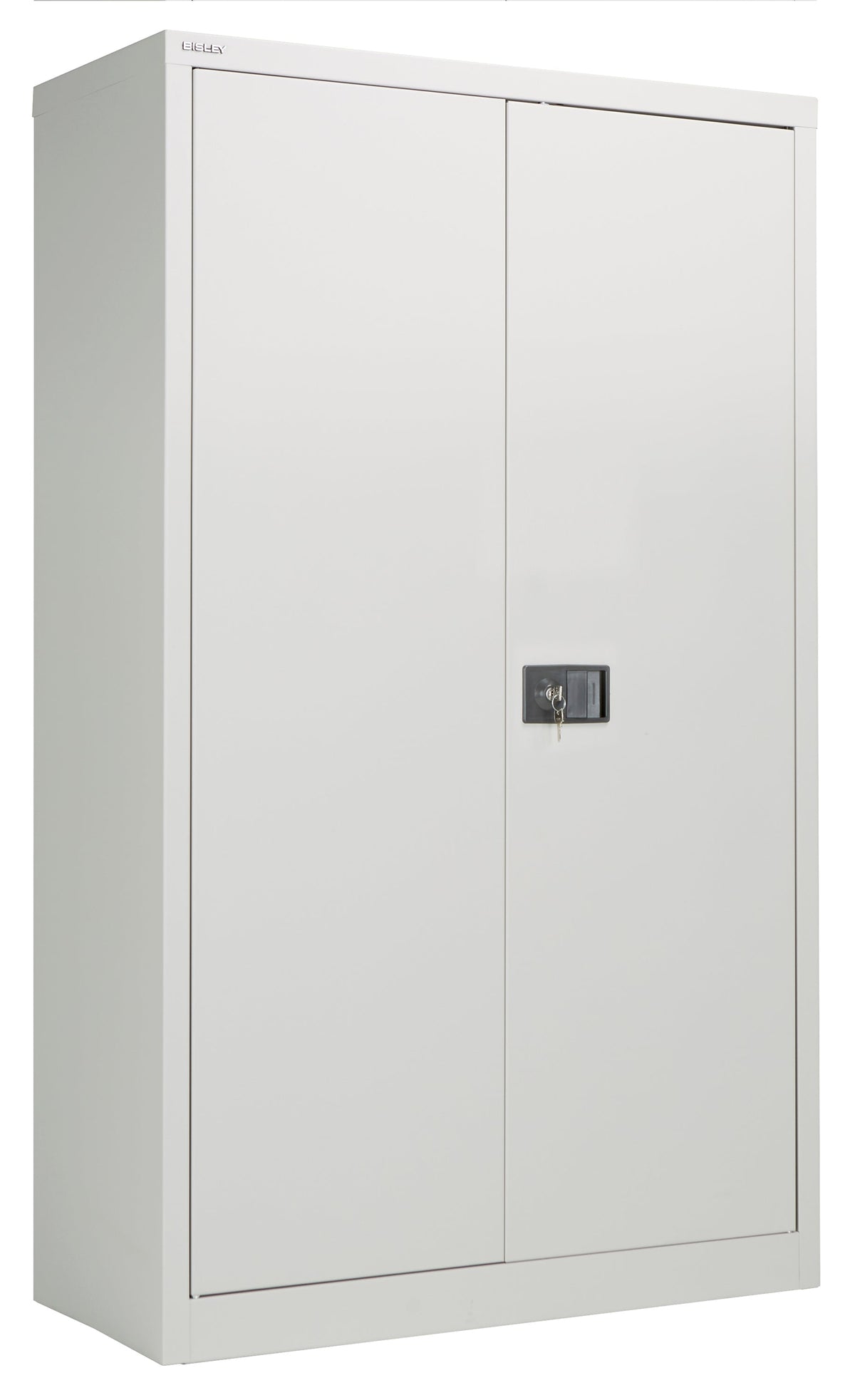 Bisley Steel Double Door Contract Cupboard Inc 3 Shelves Storage TC Group Goose Grey