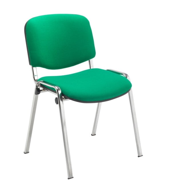 Club Conference Room Chair - Chrome Frame CONFERENCE TC Group Green Chrome