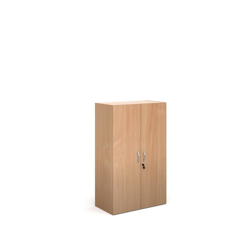 Contract double door office cupboard 1230mm high with 2 shelves Wooden Storage Dams