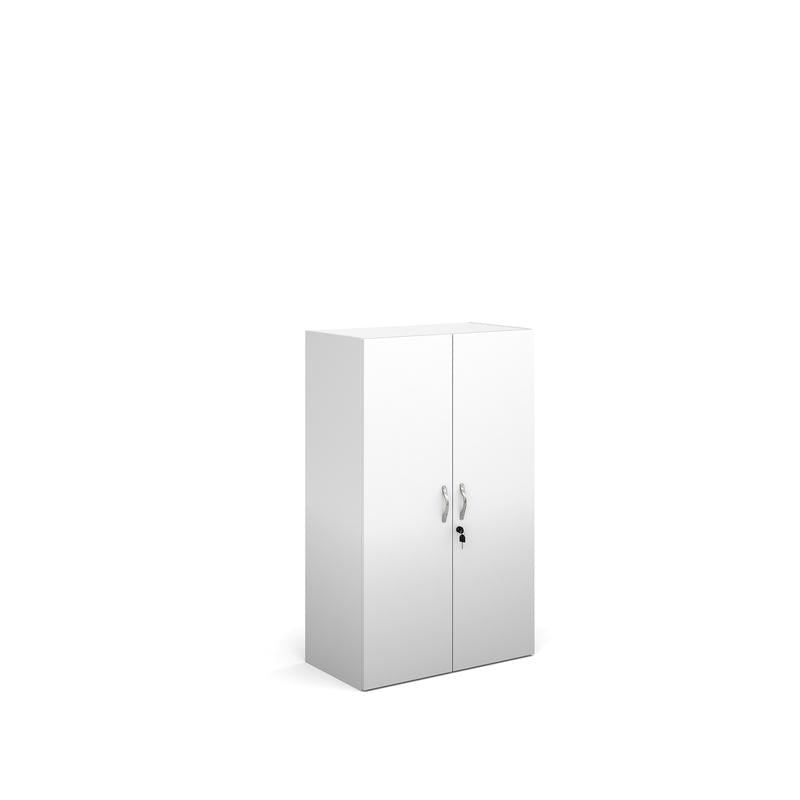 Contract double door office cupboard 1230mm high with 2 shelves Wooden Storage Dams