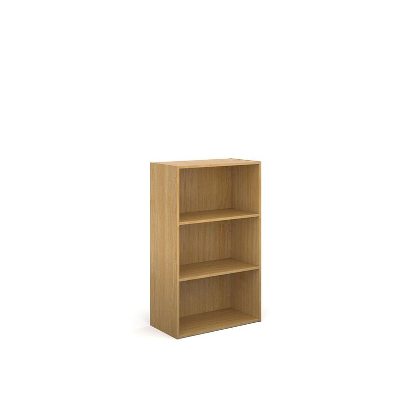 Contract office bookcase 1230mm high with 2 shelves Wooden Storage Dams