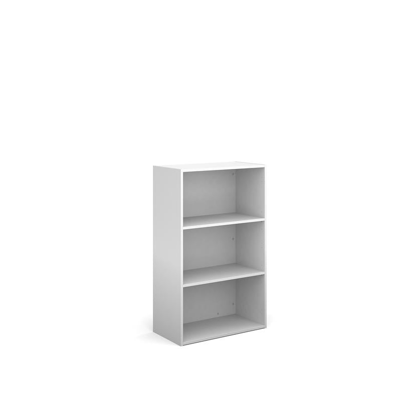 Contract office bookcase 1230mm high with 2 shelves Wooden Storage Dams