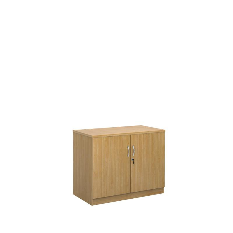 Deluxe double door office cupboard 800mm high with 1 shelf Wooden Storage Dams