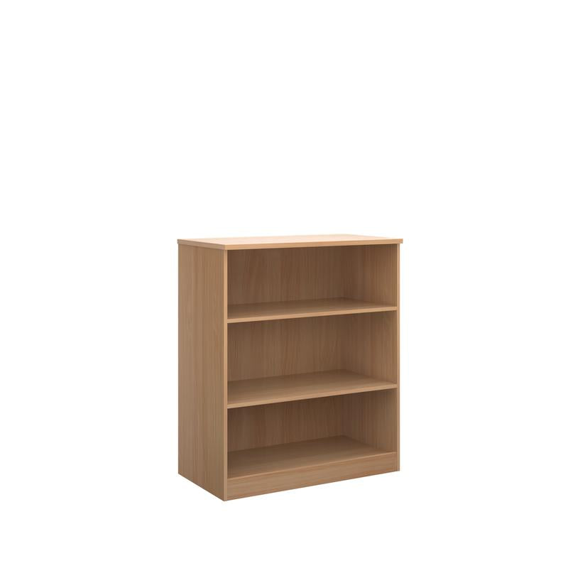 Deluxe Office bookcase 1200mm high with 2 shelves Wooden Storage Dams