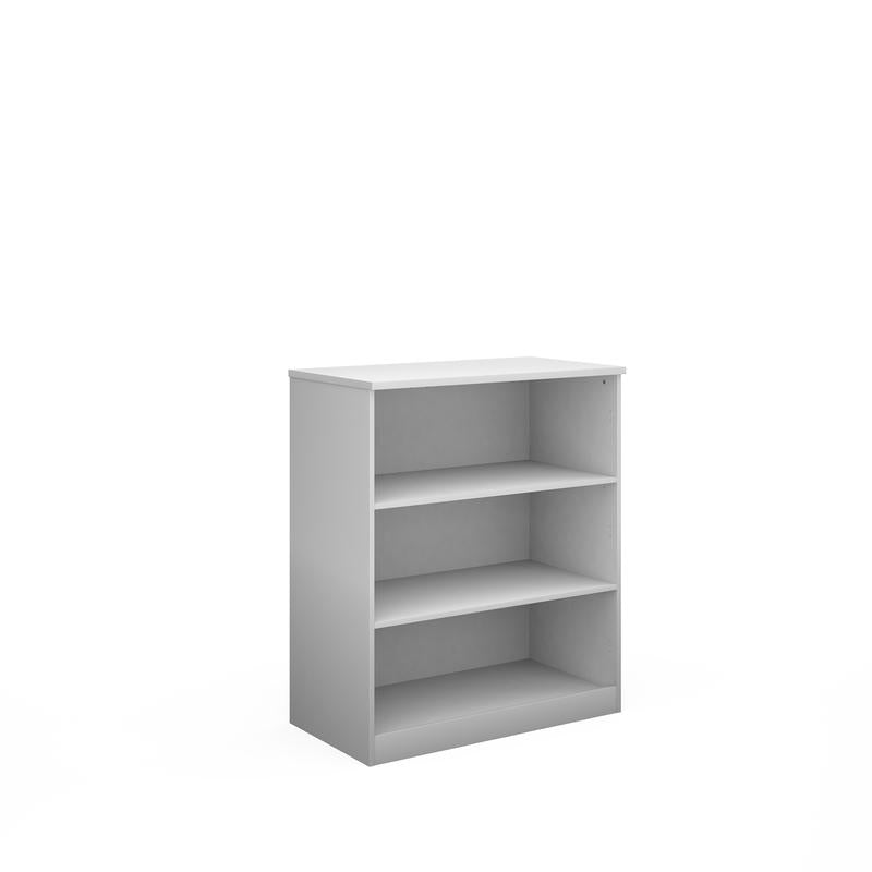 Deluxe Office bookcase 1200mm high with 2 shelves Wooden Storage Dams