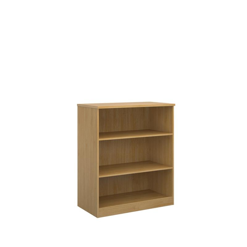 Deluxe Office bookcase 1200mm high with 2 shelves Wooden Storage Dams