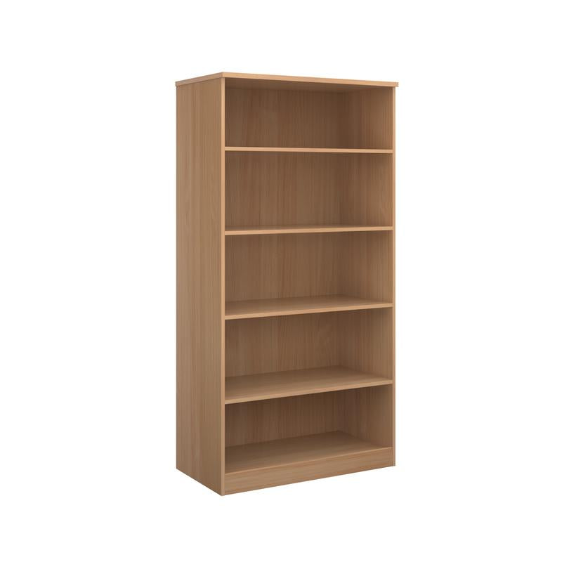 Deluxe Office bookcase 2000mm high with 4 shelves Wooden Storage Dams