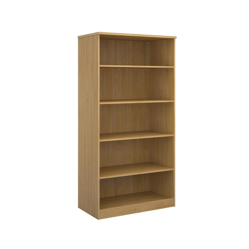 Deluxe Office bookcase 2000mm high with 4 shelves Wooden Storage Dams
