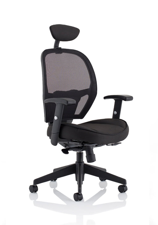 Denver Mesh Chair Task and Operator Dynamic Office Solutions With Headrest 