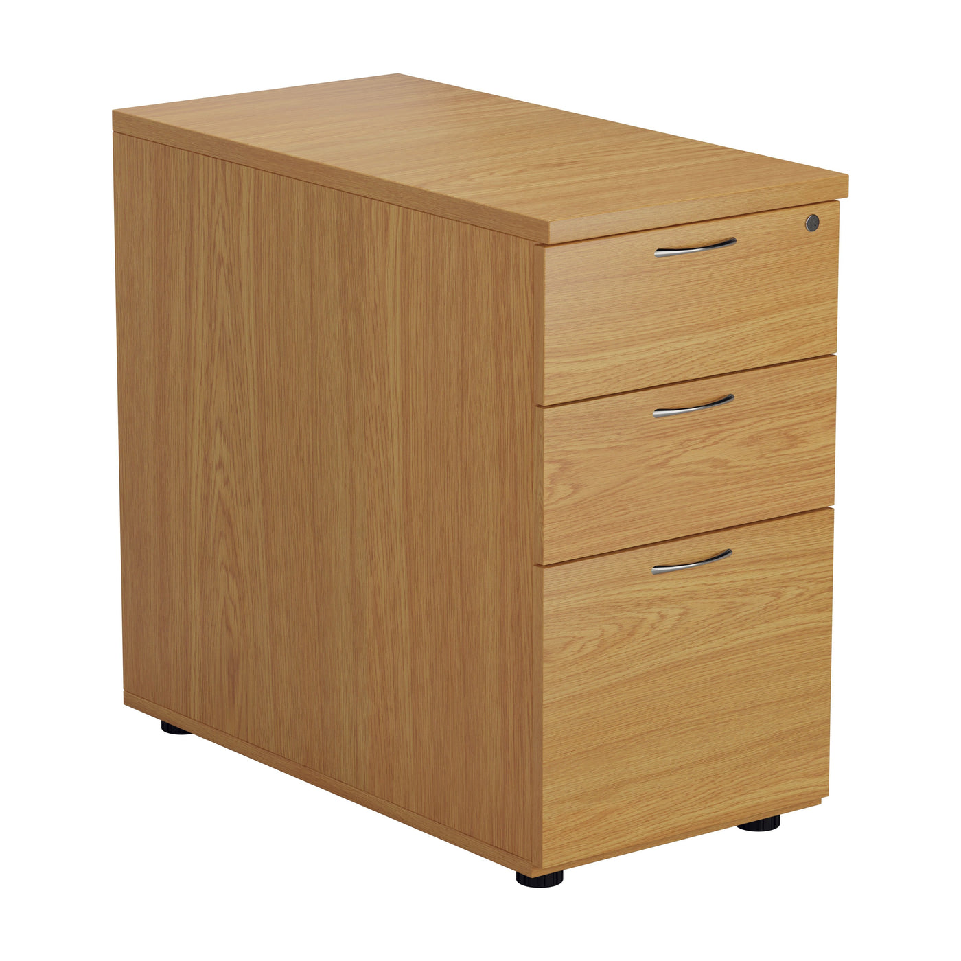 Desk High 3 Drawer Pedestal - 800mm Deep PEDESTALS TC Group Oak