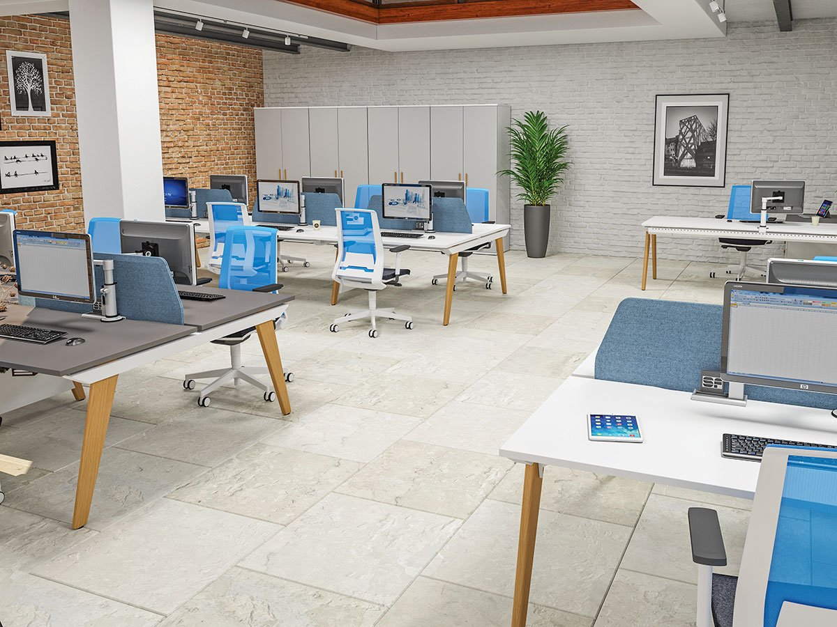 Evolution 2 person bench desks BENCH DESKS Imperial