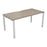 Express 1 person bench 1200mm x 800mm - Next Day Delivery BENCH TC Group White Grey Oak 