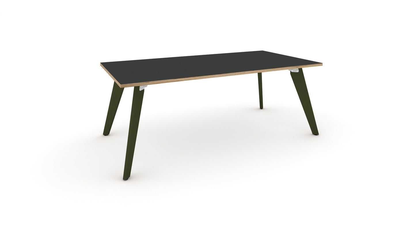 Hub Coloured leg Meeting Tables 1600mm x 1200mm Meeting Tables Workstories