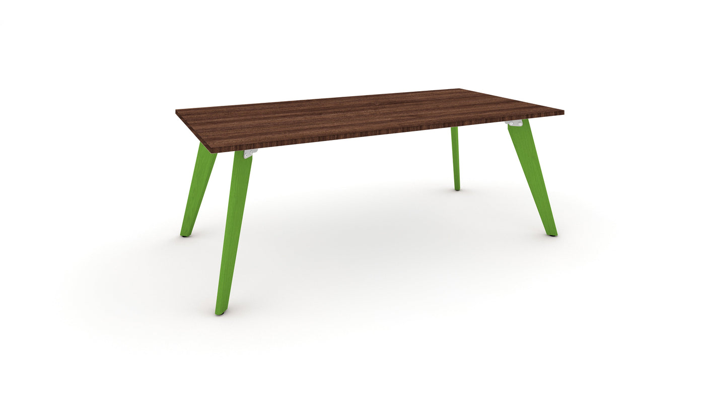 Hub Coloured leg Meeting Tables 1600mm x 1200mm Meeting Tables Workstories