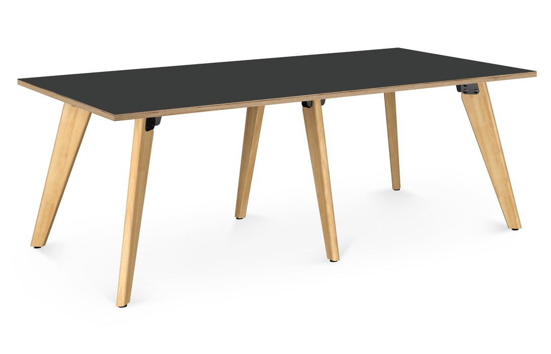 Hub Meeting Tables BENCH DESKS Workstories 2600mm x 1600mm Anthracite/Ply 