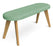 Hub Upholstered Bench meeting Workstories Mint Green CSE36 