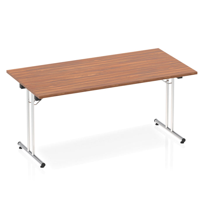 Impulse Folding Rectangle Table Folding Tables Dynamic Office Solutions Walnut 1600 