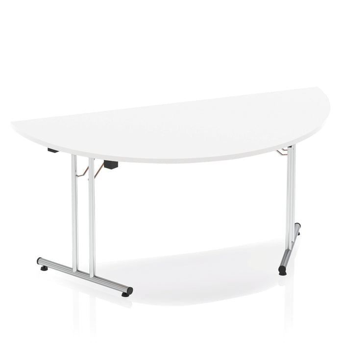 Impulse Folding Semi-Circle Table Folding Tables Dynamic Office Solutions White 1600 