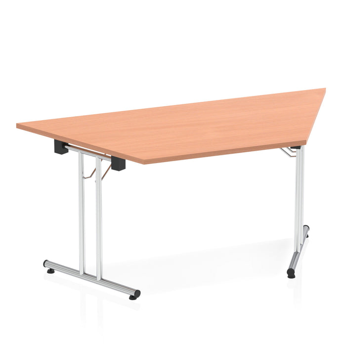 Impulse Folding Trapezium Table Folding Tables Dynamic Office Solutions Beech 1600 